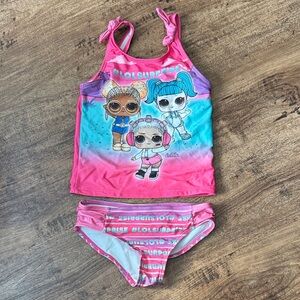 LOL Surprise Pink and Blue Swimsuit Set